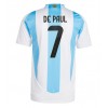 Argentinien Rodrigo De Paul #7 Heimtrikot Copa America 2024 Kurzarm